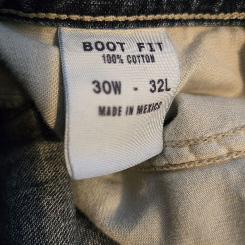 Express Precision Fit Women's Boot Cut Denim Blue Jeans, 30W 32L, Vtg 90s Y2K - Picture 7 of 8